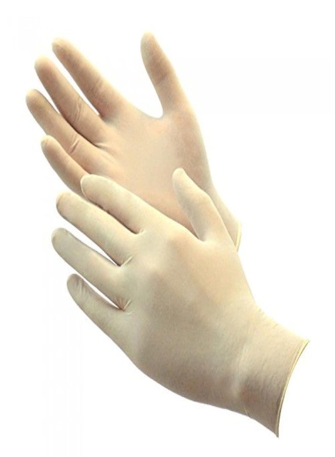Pro-Grade Latex Powder Free Gloves, 1 box, Small,100 gloves per box - Image 1